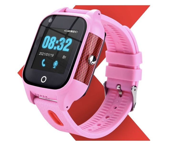 Смарт-годинник дитячий JETIX DF100 з GPS Pink