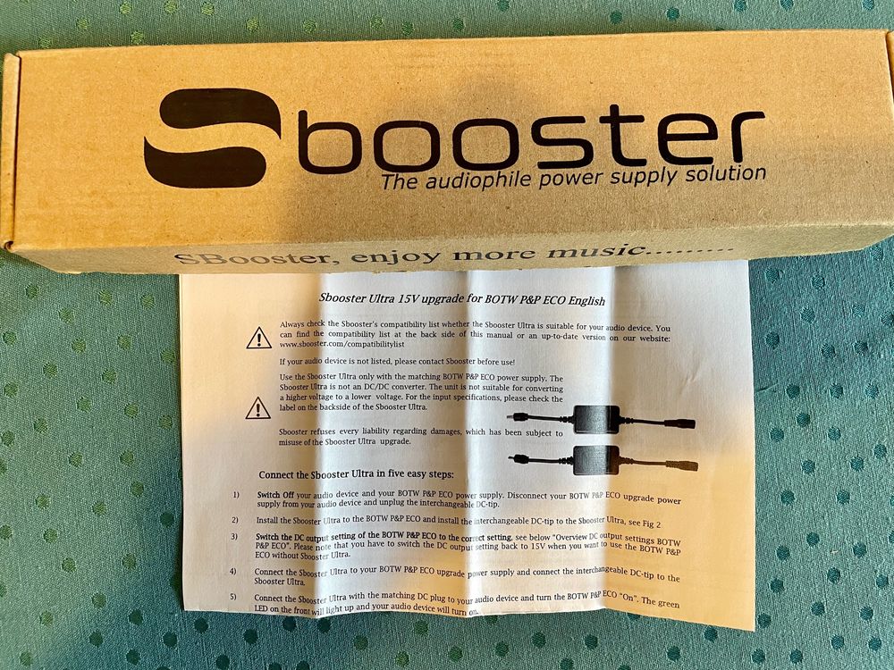 Fonte alimentação SBooster + SBooster ULTRA 15v