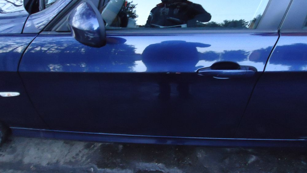 Drzwi lewy przód BMW E90 E91 Tiefseeblau metallic