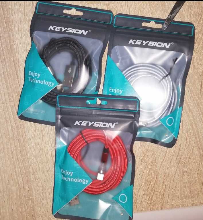Кабель 1м/2м магнитный 3А TypeC/microUSB/Lightning быстрая зарядка