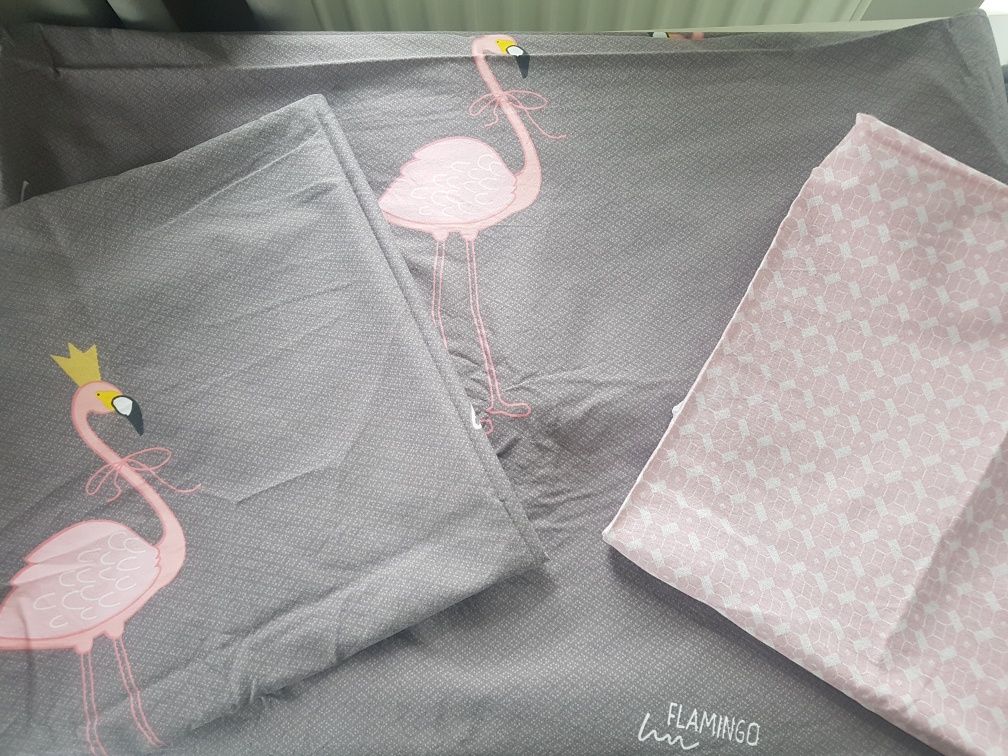 Pościel dziewczęca Flamingi 160×200
