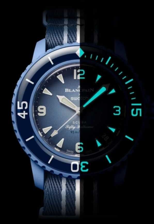 Swatch × Blancpain Bioceramic Scuba Fifty Fathoms Atlantic Ocean