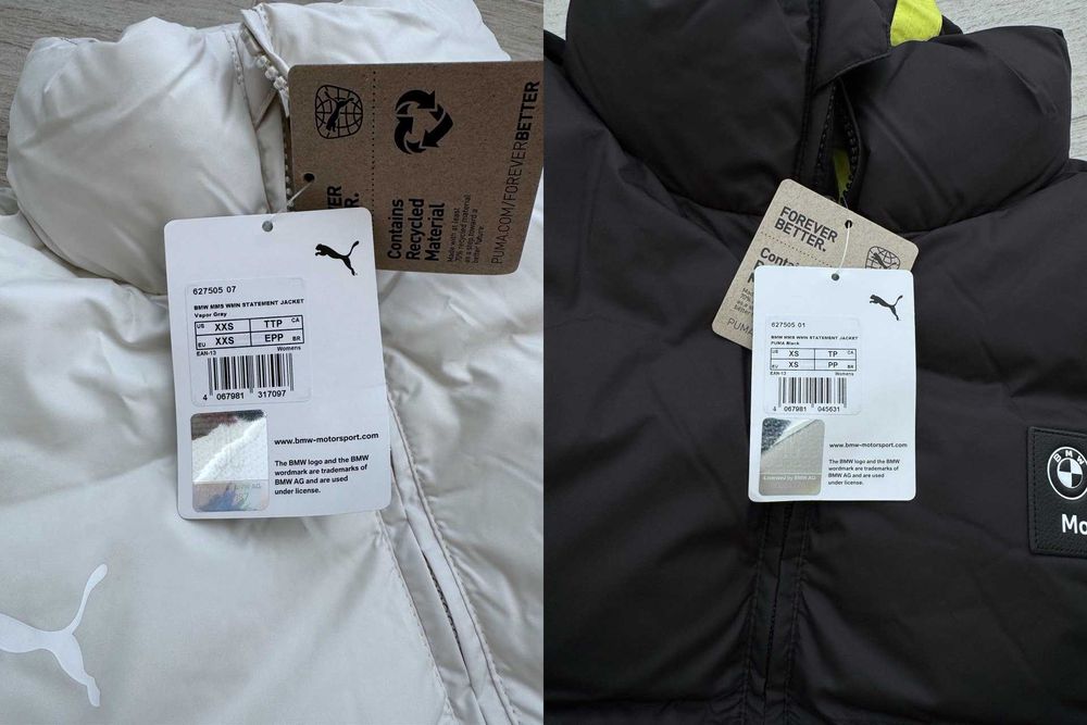 США Теплі жіночі куртки Puma BMW M Motorsport Statement Оригінал XXS-M
