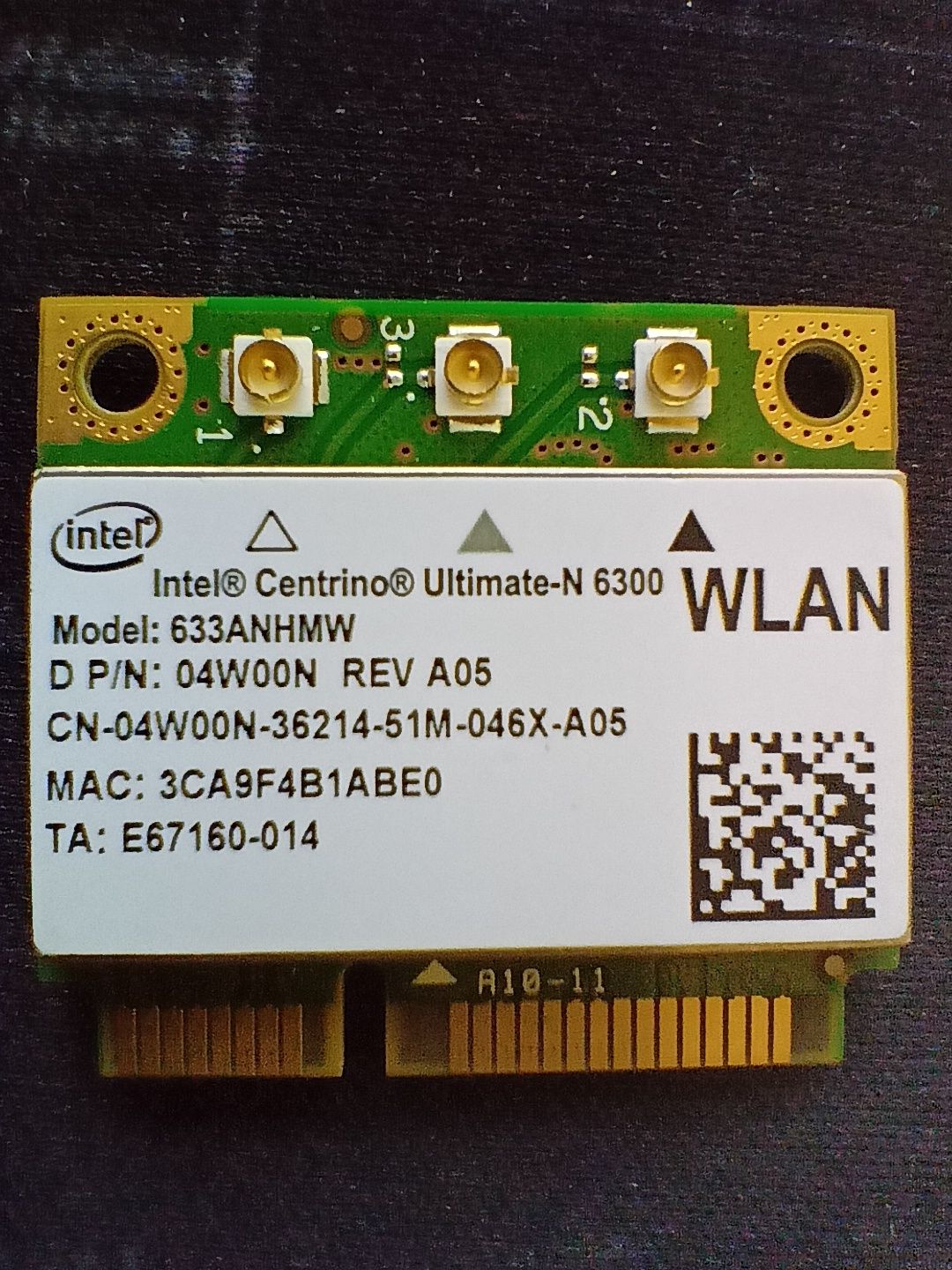 Karta sieciowa Wi-Fi Intel Centrino Ultimate-N 6300 (633ANHMW)