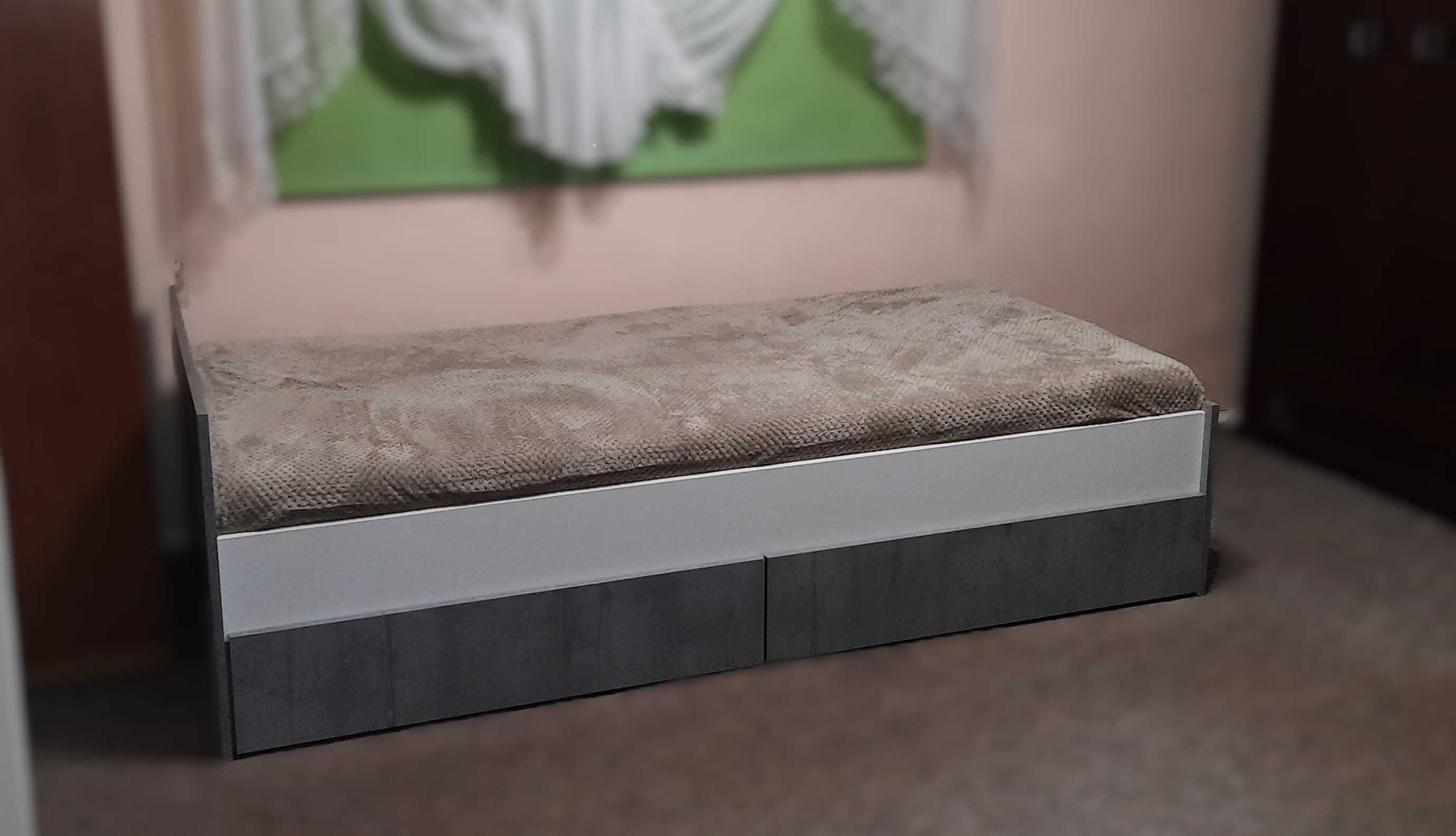 Łóżko z szufladami rama+ stelaż żebrowy +materac