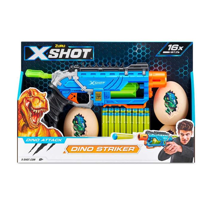 4860R Zuru X-Shot Швидкострільний бластер Dino Striker New, акция