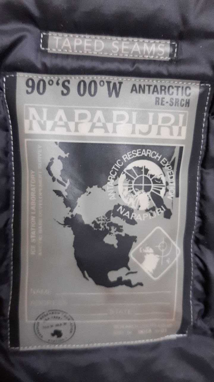 Mens Napapijri skidoo open long jacket winter full zip