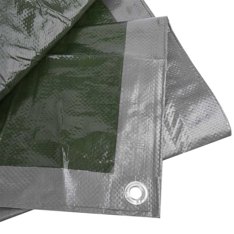 Plandeka 2x3 m BRADAS Gruba Srebrna Wzmacniana 120g UV++