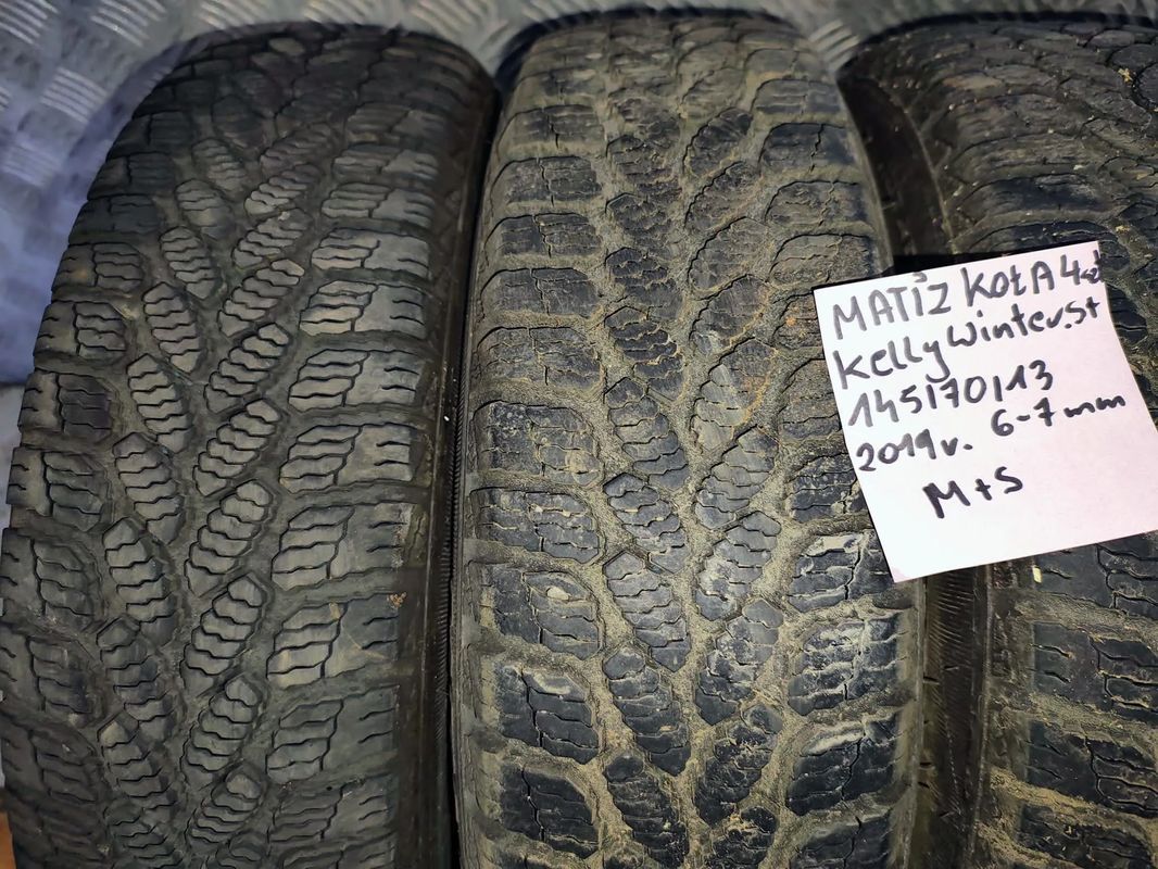 matiz koła 4szt kelly winter 145/70/13 r13 2019r 6-7mm m+s 4x114