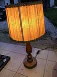 Retro Lampa lite drewno sprawna