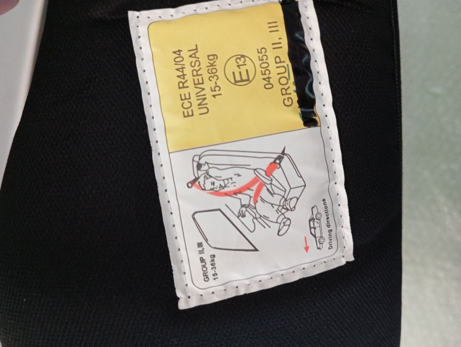 Cadeira auto dos 15kg aos 36 kg