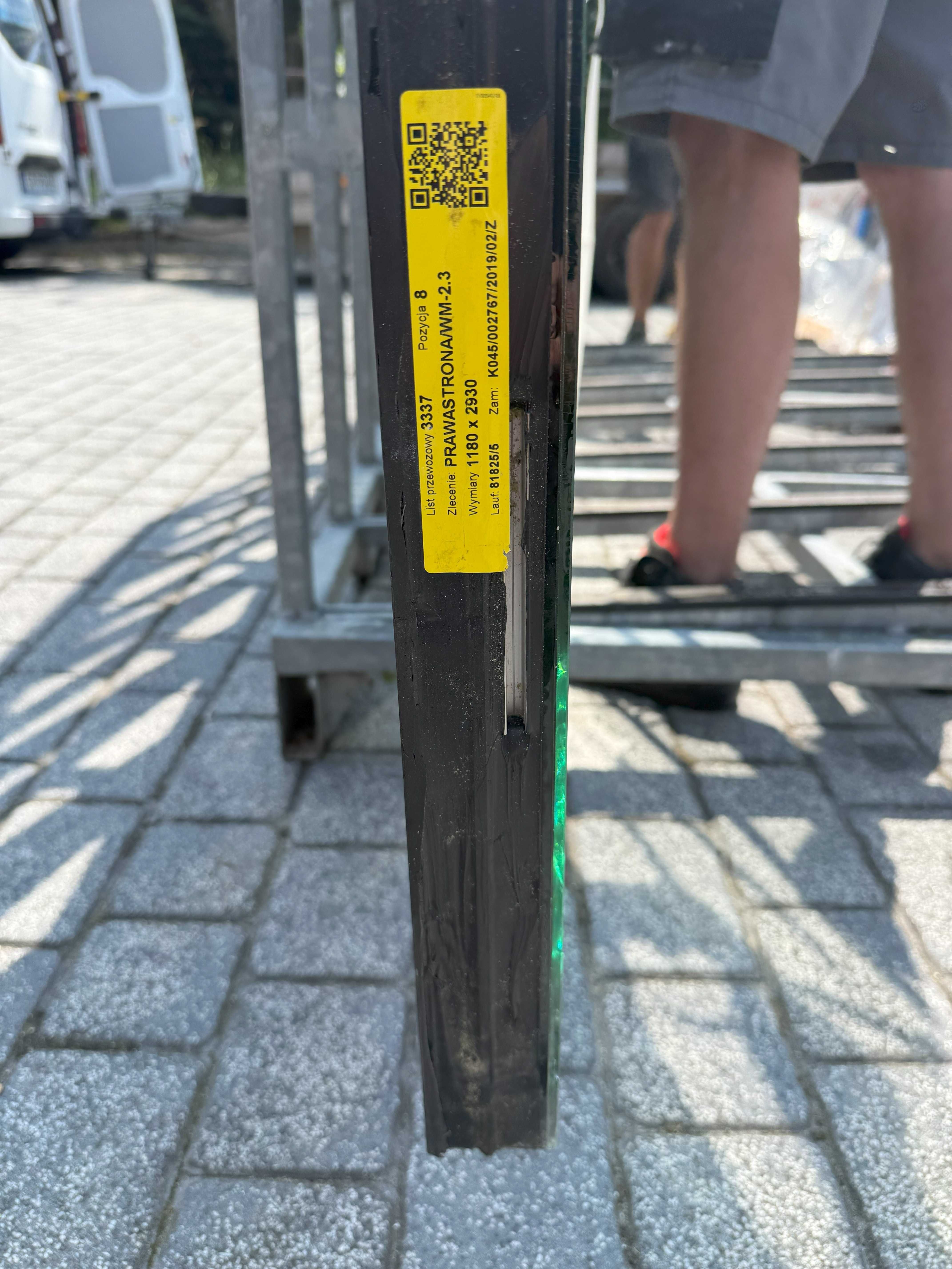 Okno fix, szkło weneckie, wymiar 1.116x2.860 mm pakiet potrójny, EI 60
