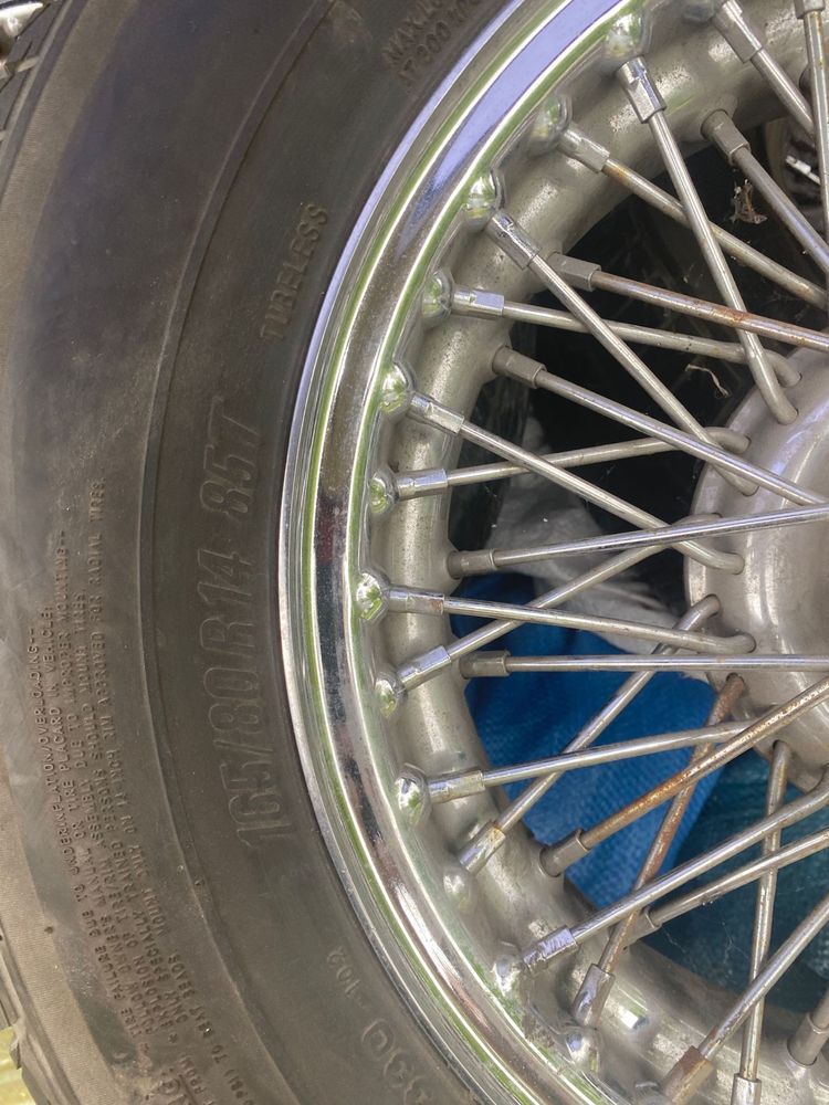 Koła szprychy r14 retro oldtimer MG Austin