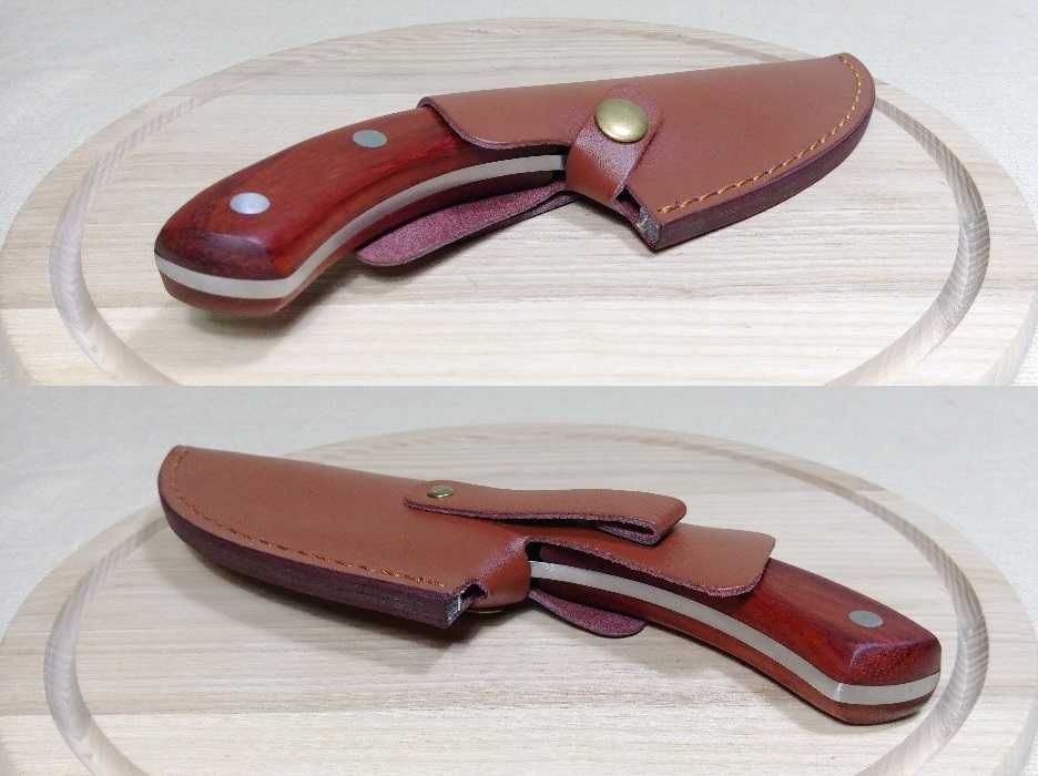 Кованый многофункциональный разделочный нож ручной работы с чехлом