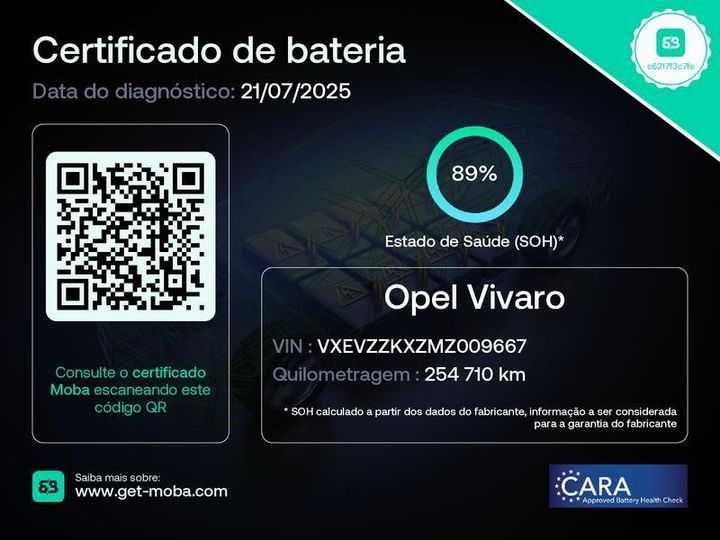Opel Vivaro Eletrico