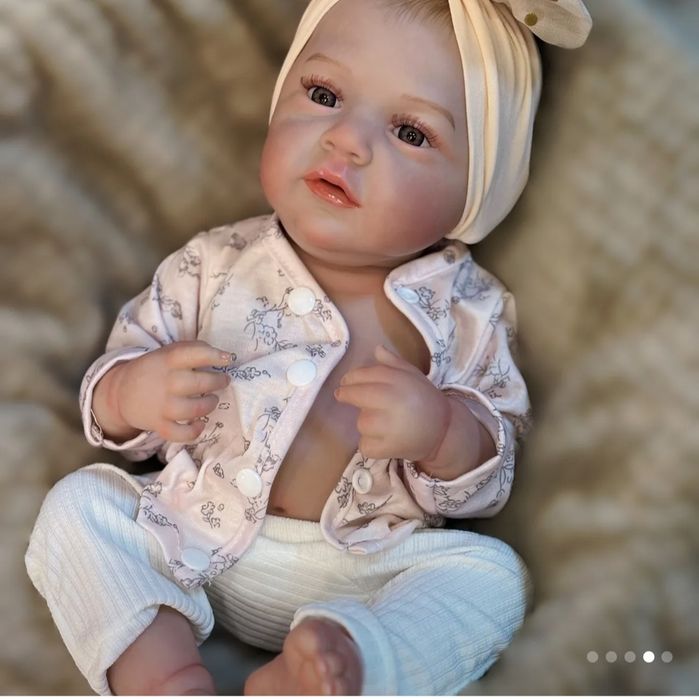 Lalka jak żywe dziecko reborn piękna NOWA duża 46cm , cala gumowa , br