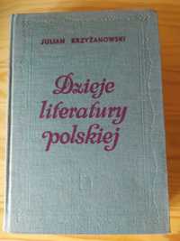 Dzieje literatury polskiej, Julian Krzyżanowski, bdb stan!