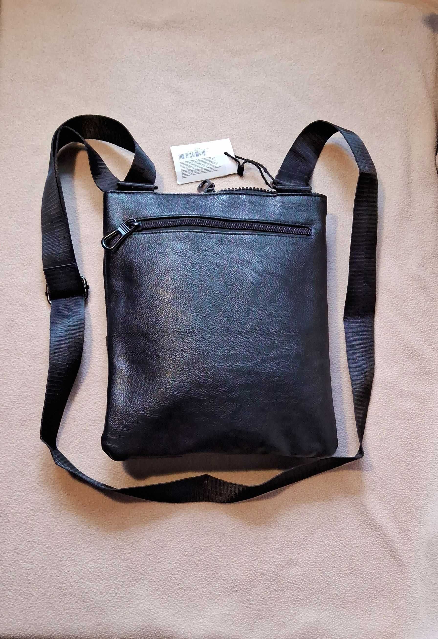 Новая компактная и удобная сумка мужская  Экокожа