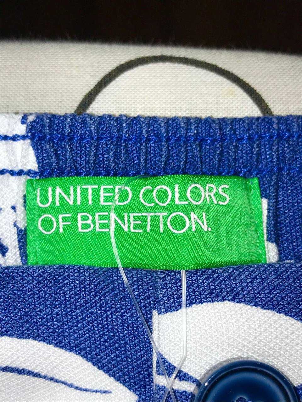 брюки полной длинны с цветочным принтом от united colors of benetton.