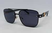 Louis Vuitton очки мужские черные однотонные с черными дужками