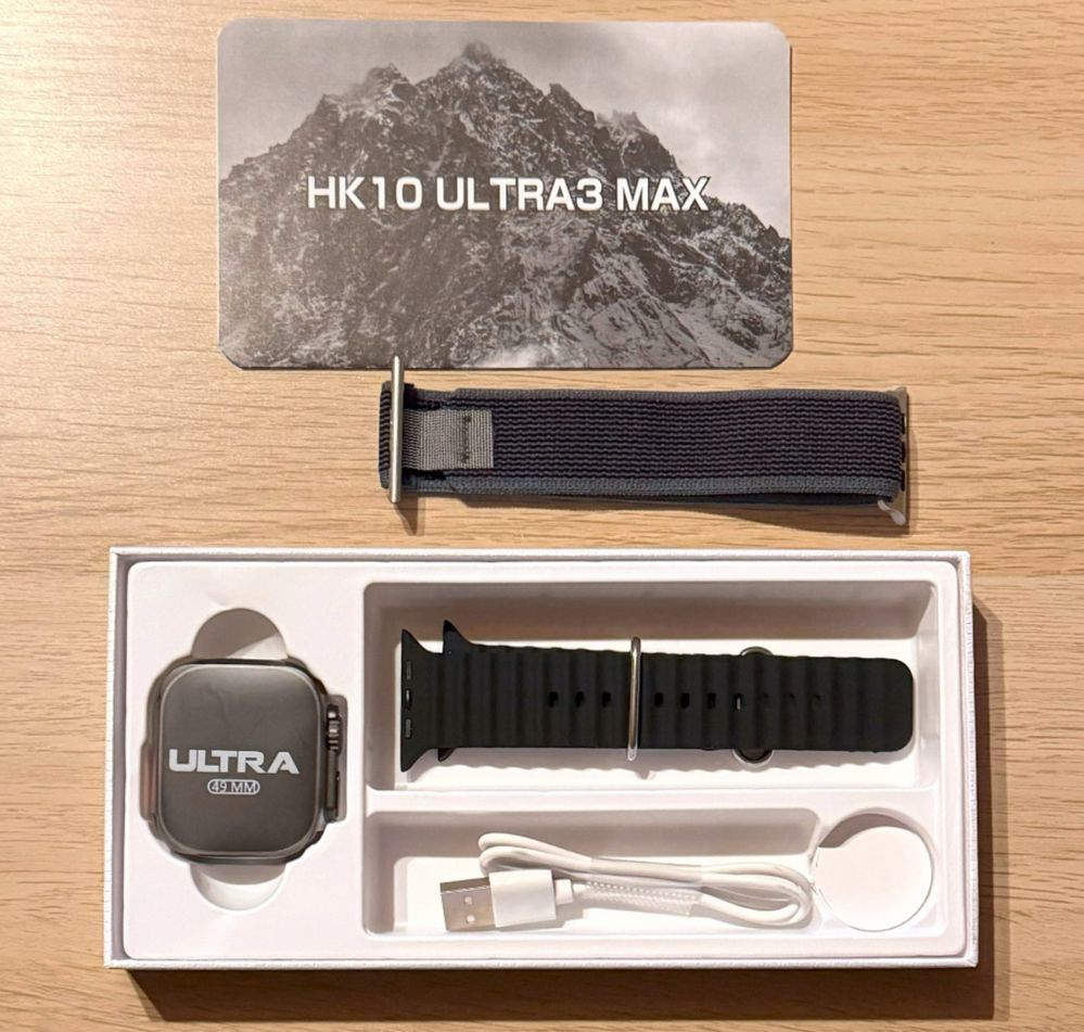 Smartwatch HK10 Ultra3 Max 2,02" AMOLED PL czarny