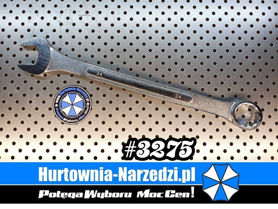Klucz płasko-oczkowy 34mm  Cr-V klucz płaski 34mm klucz 34mm