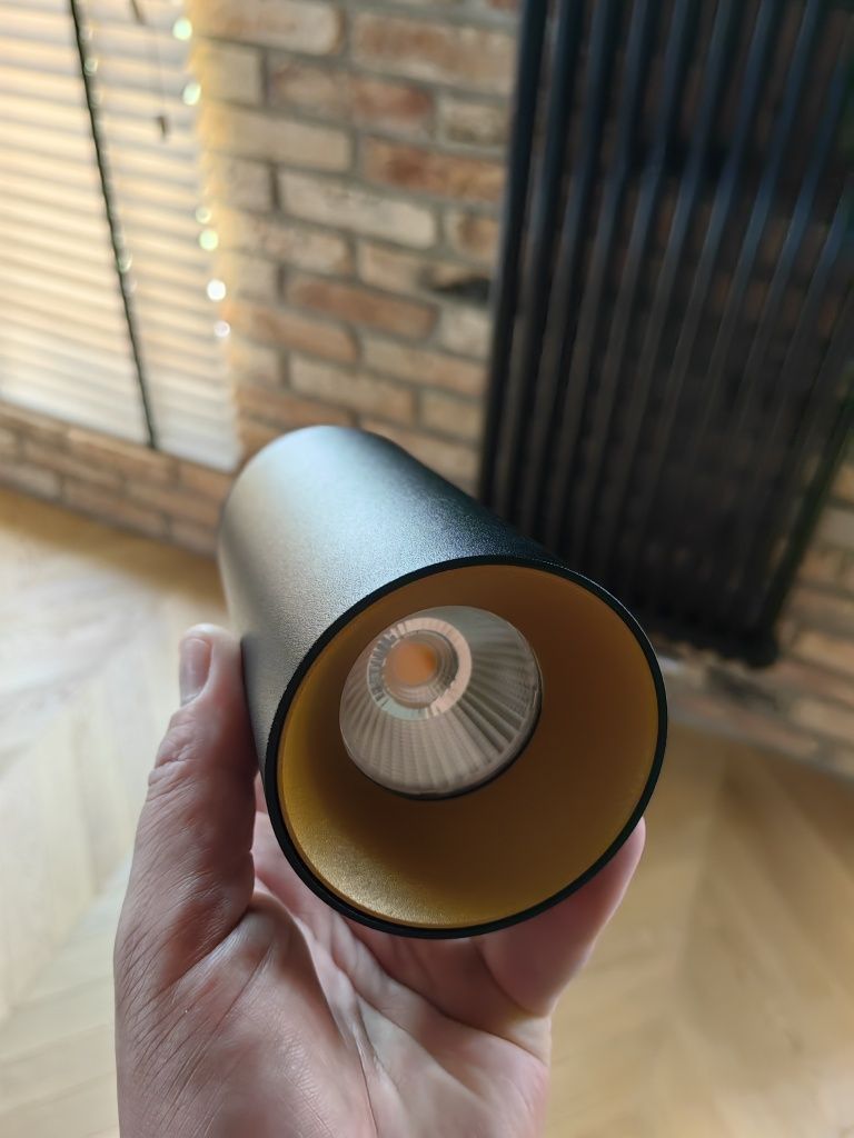 Lampa Tuba czarny mat 4szt