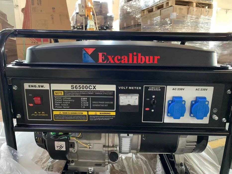 Бензиновий генератор Excalibur 5 кВт