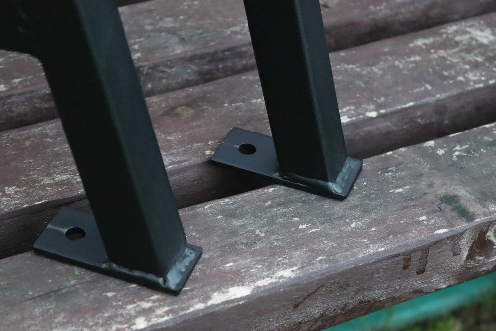 Zestaw Ogrodowy Bok Ławka Stół Noga METAL