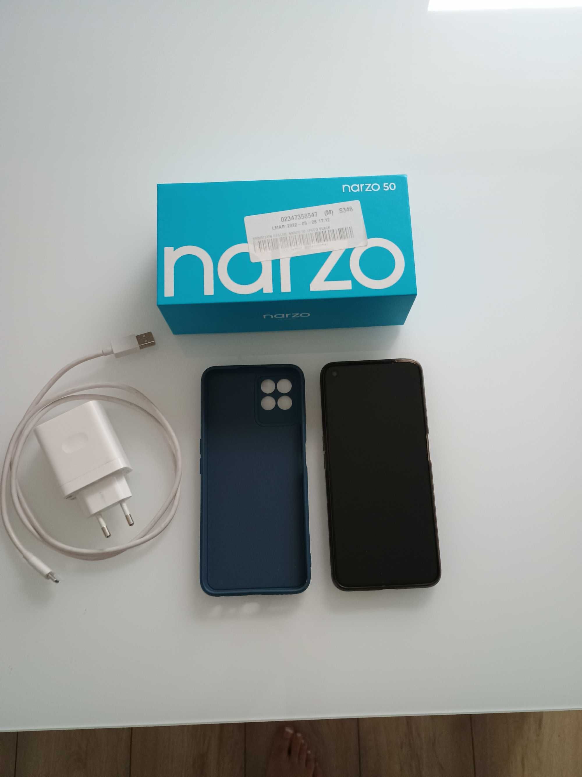 Sprzedam telefon realme Narzo 50 4/128GB 6.6" 120Hz Czarny