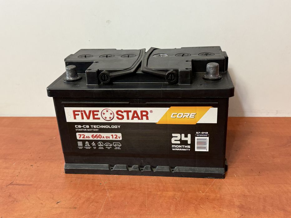 Alkumulatoe FiveStar Core 12V 72AH 600A