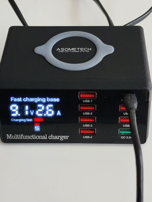 8 портовое 100вт беспроводное зарядное устройство