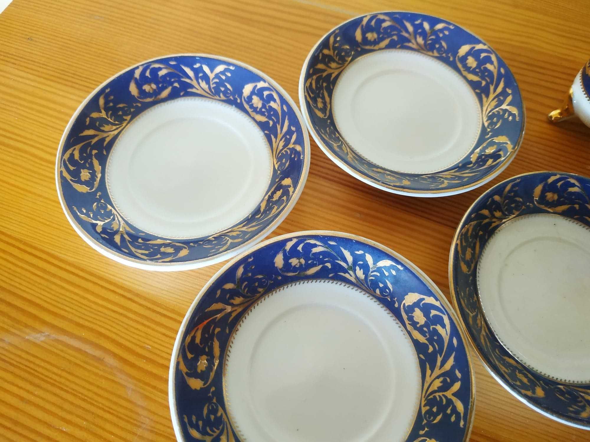 Zestaw mini filiżanki i talerzyki chińska porcelana antyk zabytek