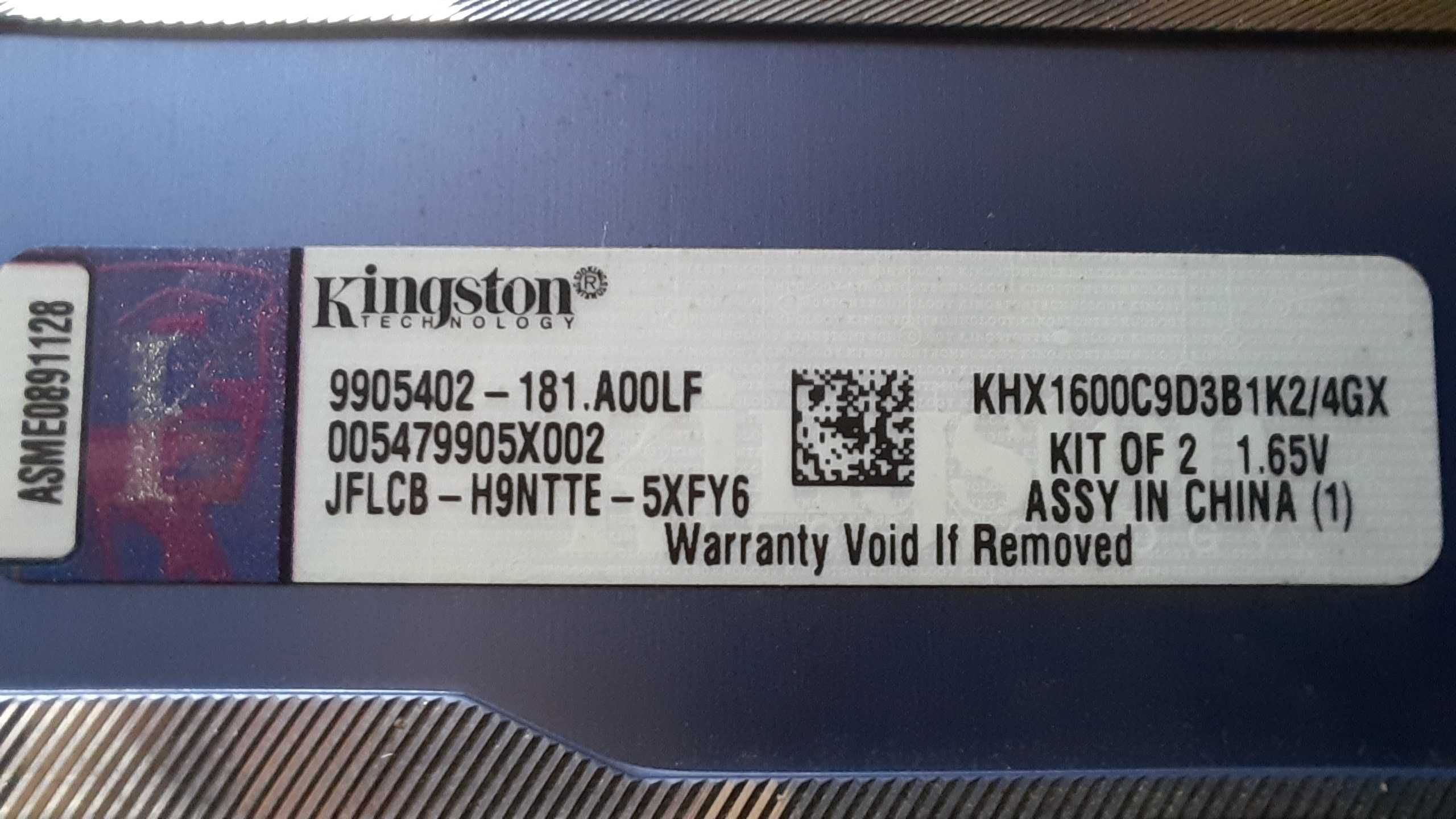 Оперативная Память Kingston DIMM DDR3 2GB khx1600c9d3b1k2/4gx б/у