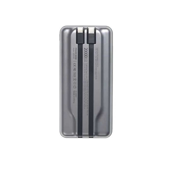 Павербанк 20000mah 22,5w з кабелями до Iphone та Android