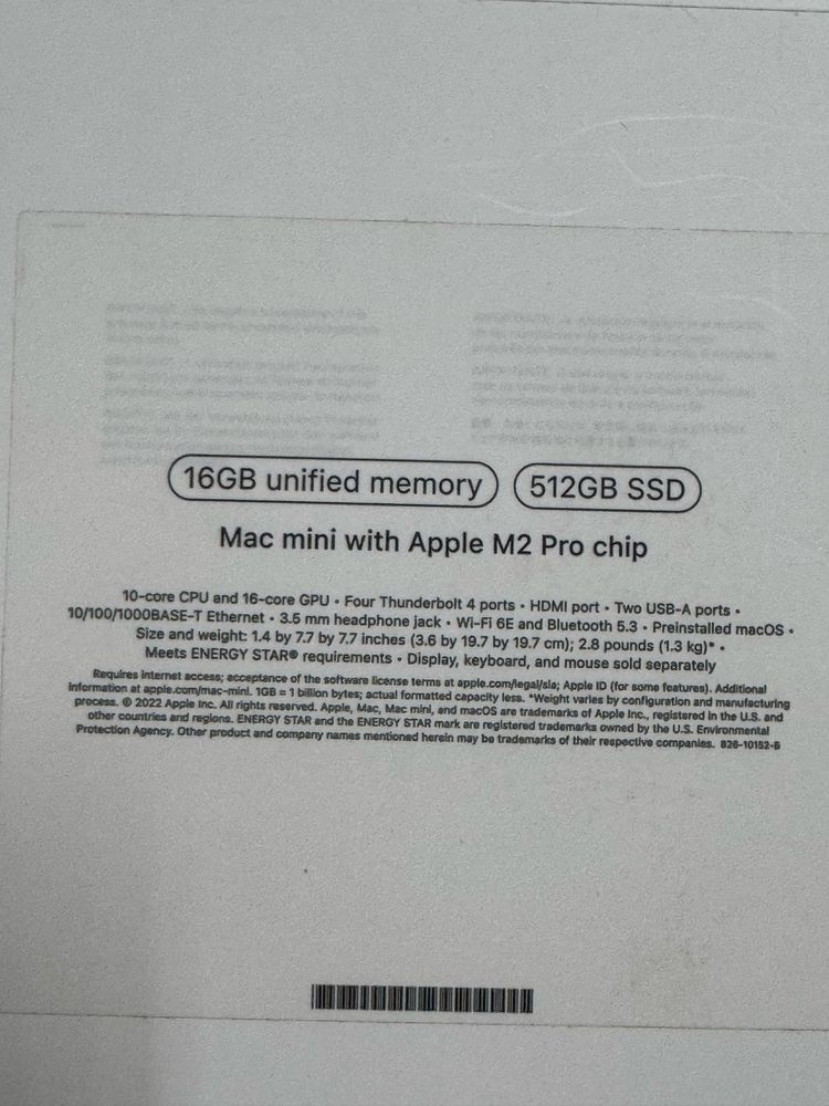 Mac mini M2 PRO 16GB 512GB, не MDM! Ідеальний стан