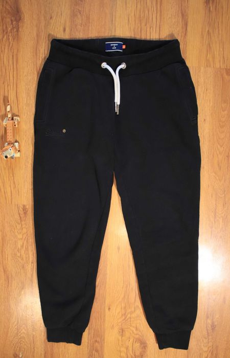 Spodnie Superdry r. 38 czarne damskie długie bawełniane