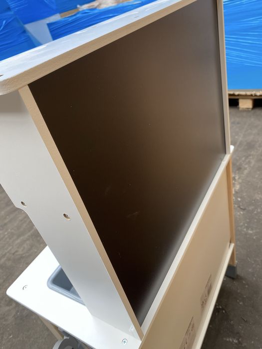 kuchnia dla dzieci drewniana  z pralką i tablicą kredową dziecienca