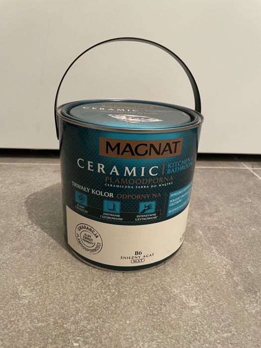Farba Magnat Ceramic Kitchen&Bathroom śnieżny agat 2,5l
