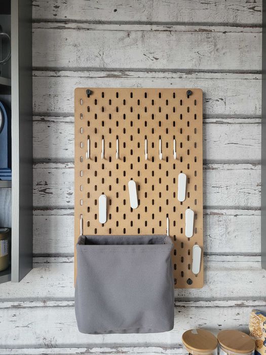 Tablica perforowana skadis ikea drewno