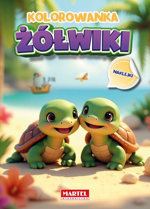 Kolorowanka Żółwiki Z Naklejkami Maciej Ratajczyk