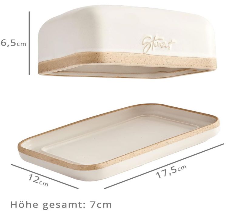 Steinzeit Designerska maselniczka – ceramiczna maselniczka