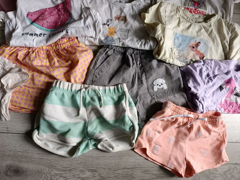 Paka ubranek na lato roz 110