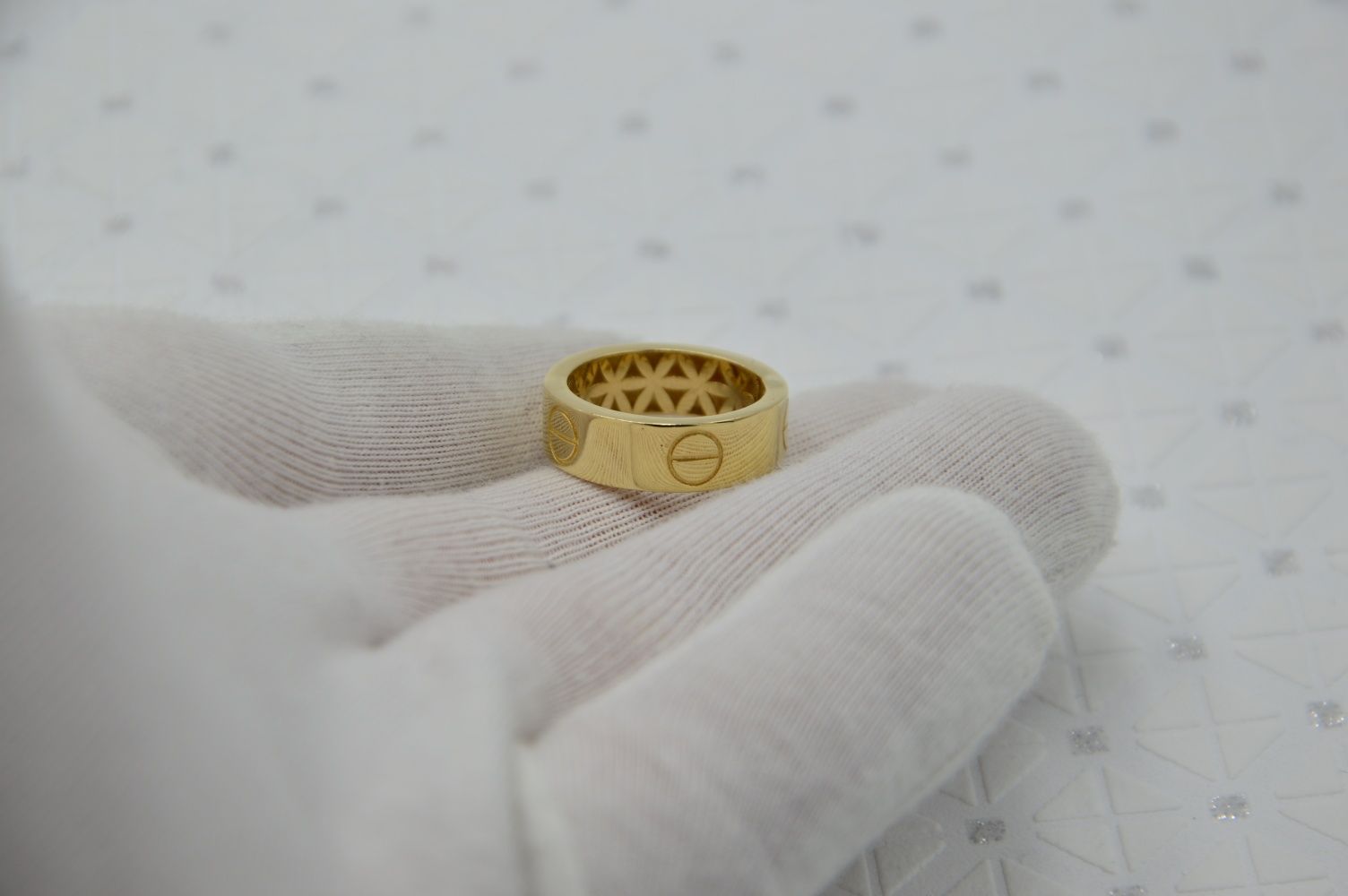 Nowa złota obrączka pierścionek Cartier Love r.11 3.12g 585 14K