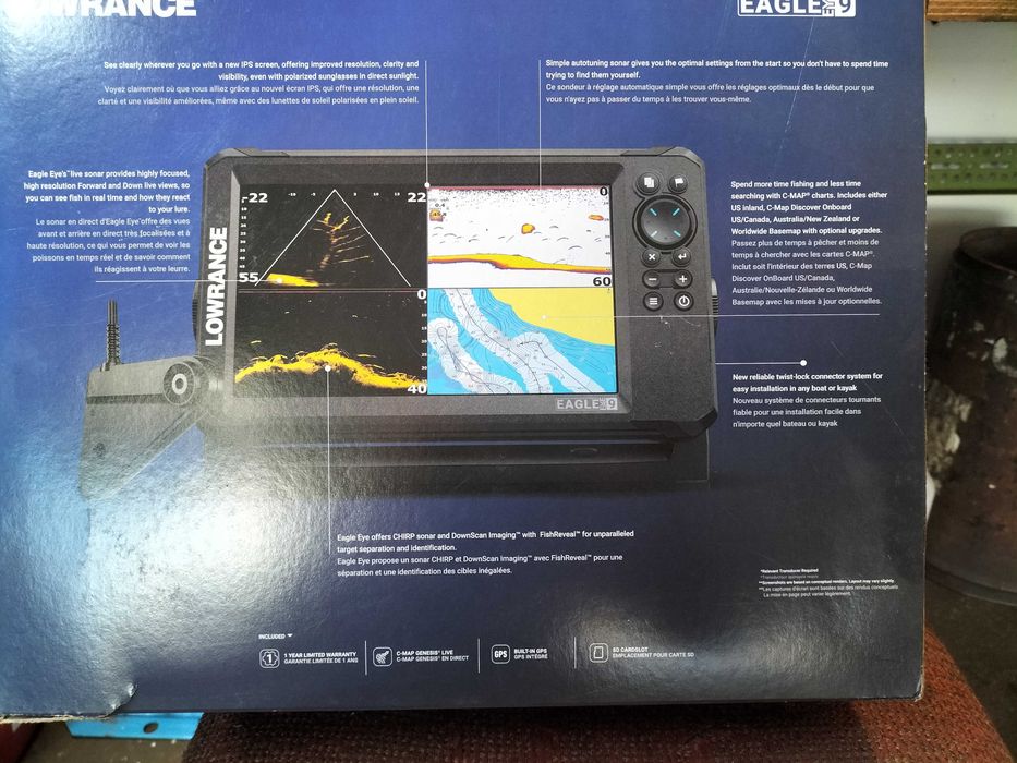 Echosonda Lowrance Eagle Eye 9 z sonarem LIVE