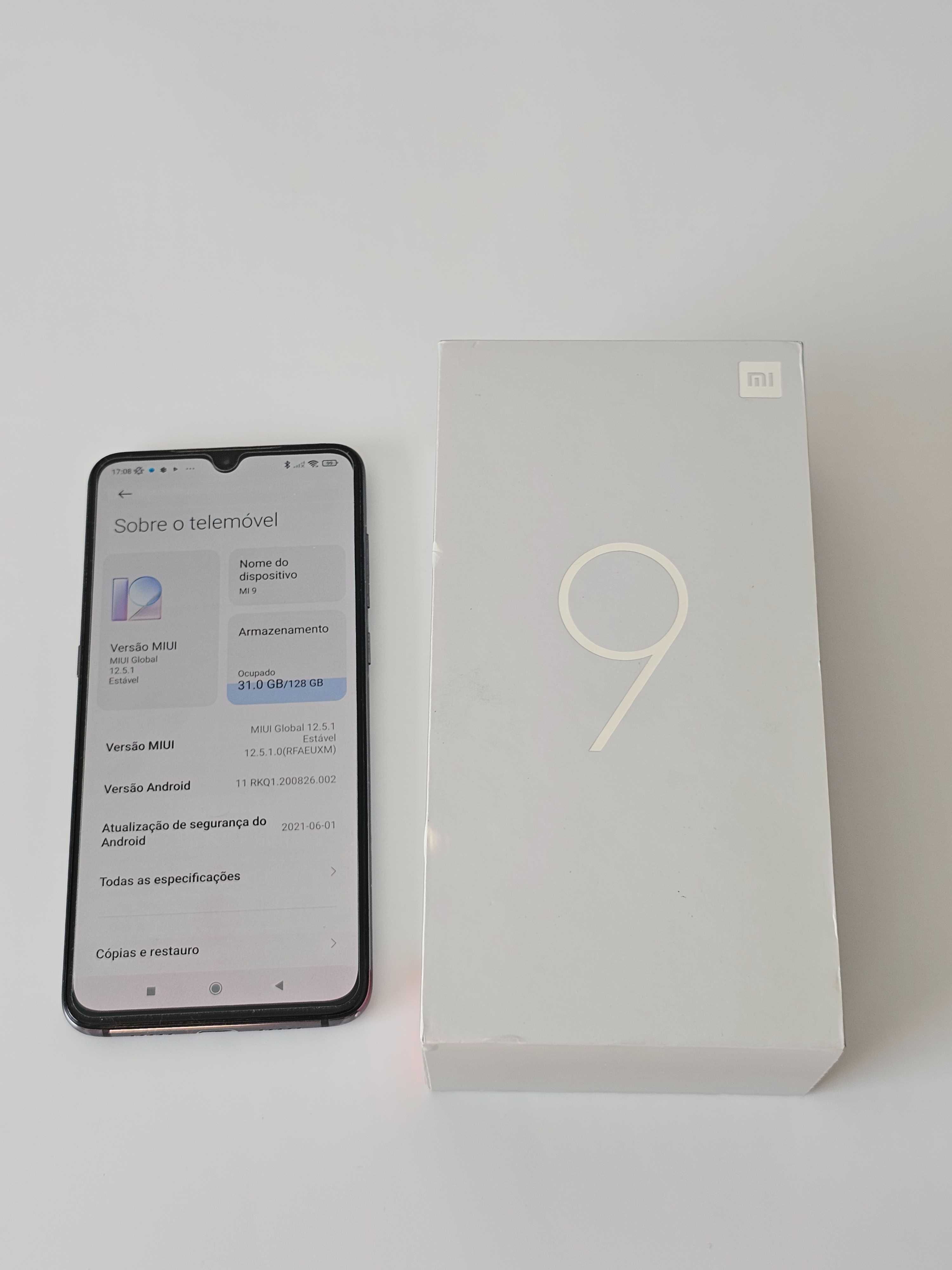 Xiaomi MI 9. 6/128GB. Excelente. Como novo.