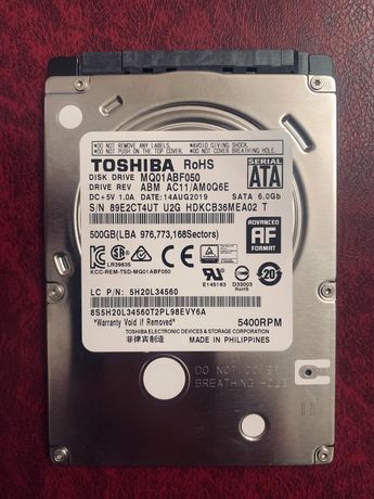 Жесткий диск 2.5 HDD Toshiba 500 Gb