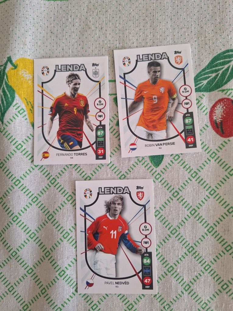 Cartas euro 24 lendas craques e outras