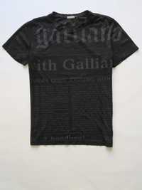 Galliano koszulka z napisami t-shirt M