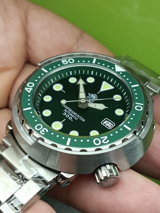 Годинник/часы дайвер AddiesDive tuna, тунець 300m seiko NH35